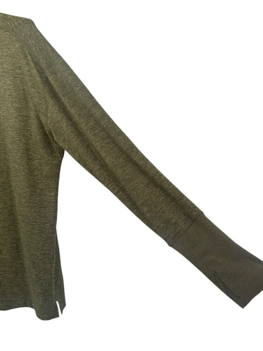 Nike Running Dri Fit 1/4 Zip Pullover Men’s L Green Premium Stretch‎ Reflective - Picture 4 of 9